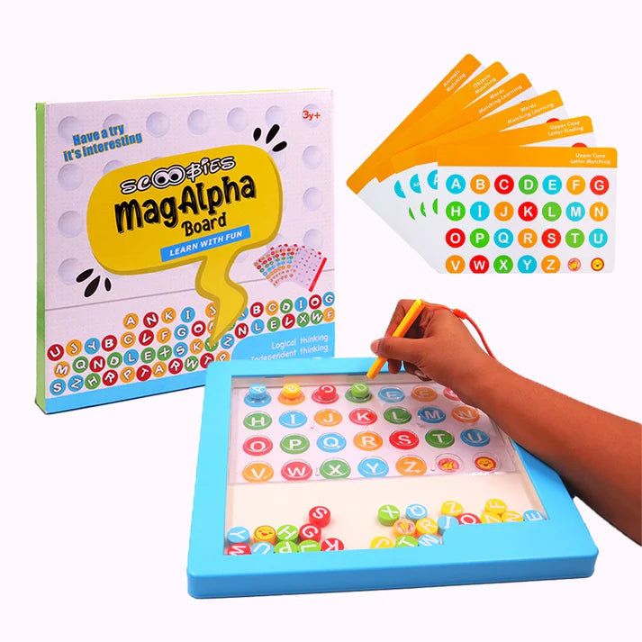 Alphabeads Board – Magnetic Alphabet Learning Fun for Kids!