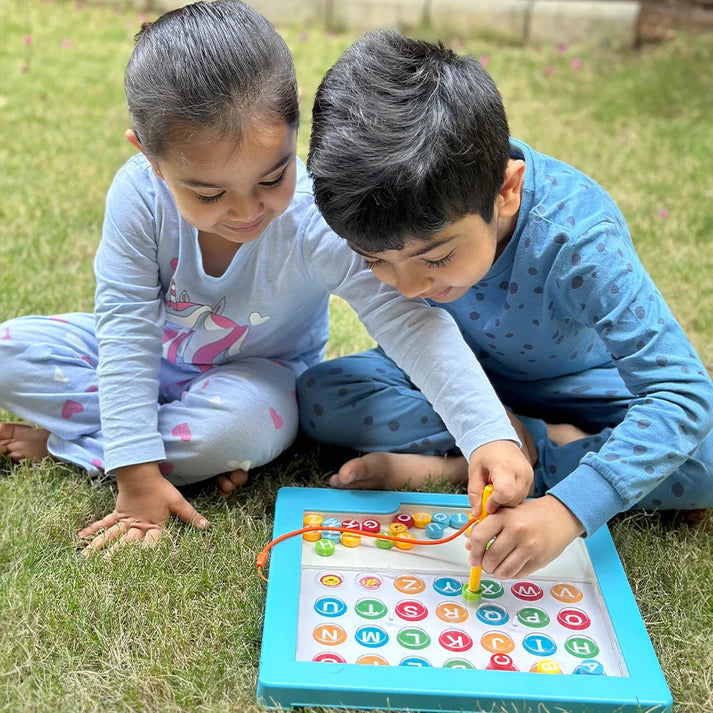 Alphabeads Board – Magnetic Alphabet Learning Fun for Kids!