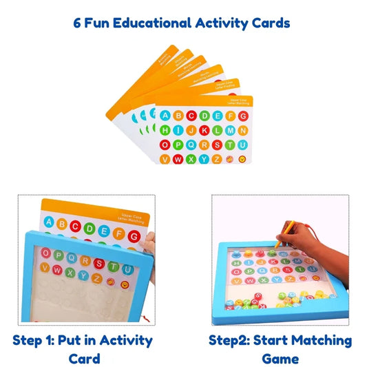 Alphabeads Board – Magnetic Alphabet Learning Fun for Kids!