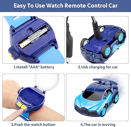 🚗 Remote Control Car Watch – The Coolest Wearable Toy for Kids! ⌚