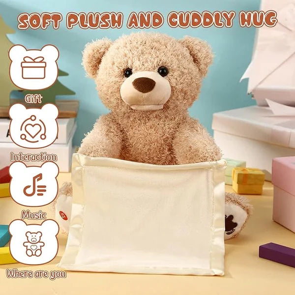 Peek-A-Boo Teddy Bear with Voice Activation & Music