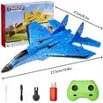 RC Fixed-Wing Foam Airplane for Kids & Beginners – 150m Range, Stabilizer, Dual Batteries
